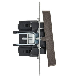 Выключатель 1-кл. СП BRITE ВС10-1-1-БрТБ 10А с индик. механизм бронза IEK BR-V10-1-10-K45