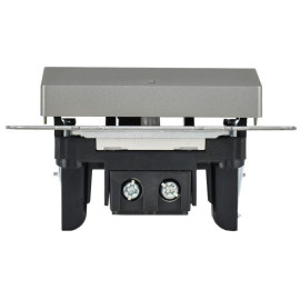 Выключатель 1-кл. СП BRITE ВС10-1-1-БрС 10А с индик. механизм сталь IEK BR-V10-1-10-K46