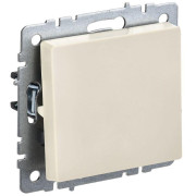Выключатель проходной 1-кл. СП BRITE ВС10-1-6-БрКр 10А механизм беж. IEK BR-V12-0-10-K10