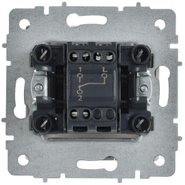 Выключатель проходной 1-кл. СП BRITE ВС10-1-6-БрАБ 10А механизм арктич. бел. IEK BR-V12-0-10-K91