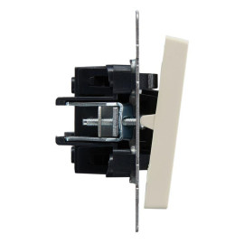 Выключатель 1-кл. СП BRITE ВС10-1-4-БрКр 10А самовозвратн. механизм беж. IEK BR-V14-0-10-K10