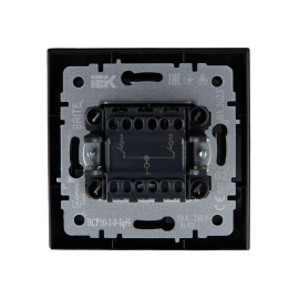 Выключатель 2-кл. СП BRITE ВСР10-2-0-БрЧ 10А в сборе черн. IEK BR-V20-0-10-K02-F