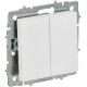 Выключатель 2-кл. СП BRITE ВС10-2-0-БрАБ 10А механизм арктич. бел. IEK BR-V20-0-10-K91