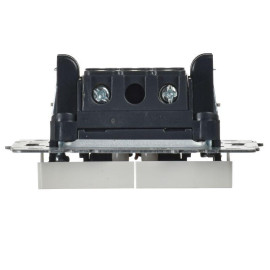 Выключатель 2-кл. СП BRITE ВС10-2-1-БрБ 10А с индик. механизм бел. IEK BR-V20-1-10-K01