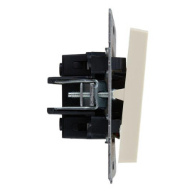 Выключатель 2-кл. СП BRITE ВС10-2-1-БрКр 10А с индик. механизм беж. IEK BR-V20-1-10-K10