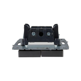 Выключатель 2-кл. СП BRITE ВС10-2-1-БрС 10А с индик. механизм сталь IEK BR-V20-1-10-K46