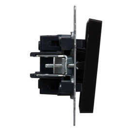 Выключатель проходной 2-кл. СП BRITE ВС10-2-6-БрЧ 10А механизм черн. IEK BR-V22-0-10-K02