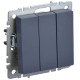 Выключатель 3-кл. СП BRITE ВС10-3-0-БрМ 10А механизм маренго IEK BR-V30-0-10-K35