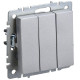 Выключатель 3-кл. СП BRITE ВС10-3-0-БрА 10А механизм алюм. IEK BR-V30-0-10-K47