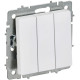 Выключатель 3-кл. СП BRITE ВС10-3-0-БрАБ 10А механизм арктич. бел. IEK BR-V30-0-10-K91