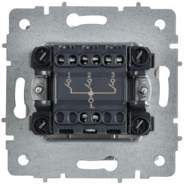 Выключатель 3-кл. СП BRITE ВС10-3-0-БрАБ 10А механизм арктич. бел. IEK BR-V30-0-10-K91