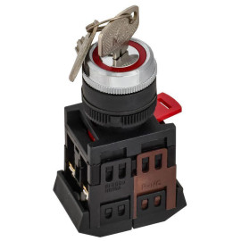 Переключатель АKS-22 с ключом на 2 полож. I-O 1НО+1НЗ GENERICA BSW10-AKS-2-K02