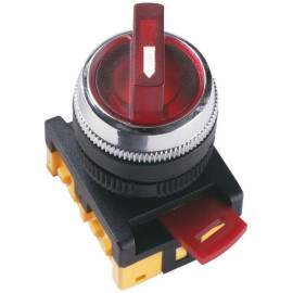 Переключатель АNС-22-2 240В 2 полож. 1НО+1НЗ неон красн. GENERICA BSW10-ANC-2-K04