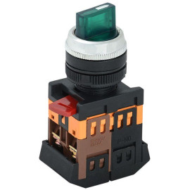 Переключатель АNСLR-22-3 240В на 3 полож. 1НО+1НЗ зел. GENERICA BSW10-ANCLR-3-K06