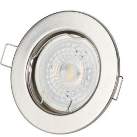 Светильник точечный ST1 SN 50Вт MR16 12В штампован. сатин никель ЭРА C0043800