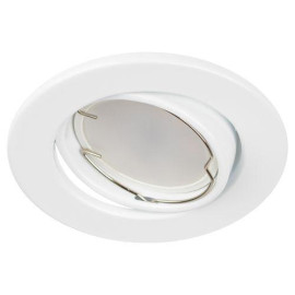 Светильник точечный ST2A WH 50Вт MR16 12В поворотн. штампован. бел. ЭРА C0043805