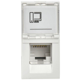 Розетка компьютерная 1-м 1мод. RJ45 кат.5E UTP механизм PRIMER IEK CKK-40D-RI1-K01