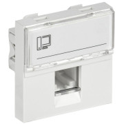 Розетка компьютерная 2мод. РКИ-20-00-П RJ45 кат.5E UTP механизм PRIMER IEK CKK-40D-RI2-K01