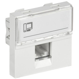 Розетка компьютерная 2мод. РКИ-20-00-П RJ45 кат.5E UTP механизм PRIMER IEK CKK-40D-RI2-K01