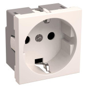 Розетка 1-м 2мод. РКС-20-30-П-К 45х45 с заземл. бел. PRIMER IEK CKK-40D-RSZB2-K01-K