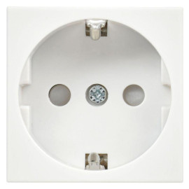 Розетка 1-м 2мод. РКС-20-30-П-К 45х45 с заземл. бел. PRIMER IEK CKK-40D-RSZB2-K01-K