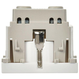 Розетка 1-м 2мод. РКС-20-30-П-К 45х45 с заземл. бел. PRIMER IEK CKK-40D-RSZB2-K01-K