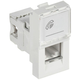 Розетка телефонная 1мод. RJ11 кат.3 механизм PRIMER IEK CKK-40D-RT1-K01