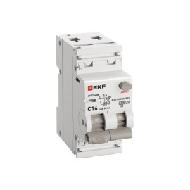 Выключатель автоматический дифференциального тока 2п (1P+N) C 16А 30мА тип A 6кА АВДТ-63N (электромех.) PROxima EKF D63N26MA16C30