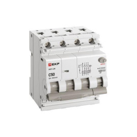 Выключатель автоматический дифференциального тока 4п (3P+N) C 50А 300мА тип A 6кА АВДТ-63N электронный PROxima EKF D63N46EA50C300