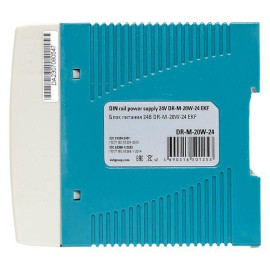 Блок питания на DIN-рейку 20Вт Uвх ~ 220В AC m Uвых - 24В DC постоянного тока EKF DR-M-20W-24