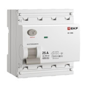 Выключатель дифференциального тока 4п 25А 300мА тип A 6кА ВД-100N электромех. PROxima EKF E1046MA25300