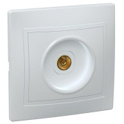 Розетка телевизионная TV 1-м СП Кварта РТВ10-КБ IP20 бел. GENERICA EAK10-K01-DM