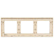 Рамка 3-м Стокгольм бел. с линией цвета шампань PROxima EKF EAM-G-302-20