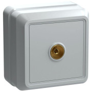 Розетка телевизионная TV 1-м ОП Октава РТВ20-ОБ IP20 бел. GENERICA EAO10-K01-DC