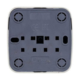 Розетка 1-м ОП Минск 10А IP20 без заземл. бел. Basic EKF EGR10-022-10