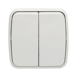 Выключатель 2-кл. ОП Минск 10А IP20 бел. Basic EKF EGV10-023-10