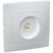 Розетка компьютерная 1-м СП Кварта РК10-КБ IP20 бел. GENERICA EKK10-K01-DM