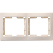 Рамка 2-м КВАРТА РГ-4-ККм горизонт. крем. GENERICA EMK20-K33-DM
