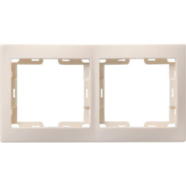 Рамка 2-м КВАРТА РГ-4-ККм горизонт. крем. GENERICA EMK20-K33-DM