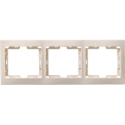 Рамка 3-м КВАРТА РГ-3-ККм горизонт. крем. GENERICA EMK30-K33-DM