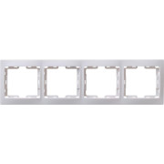 Рамка 4-м КВАРТА РГ-4-КБ горизонт. бел. GENERICA EMK40-K01-DM