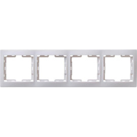 Рамка 4-м КВАРТА РГ-4-КБ горизонт. бел. GENERICA EMK40-K01-DM