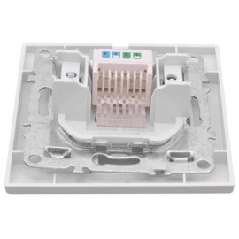 Розетка компьютерная 1-м СП Минск RJ45 бел. Basic EKF ERK01-035-10