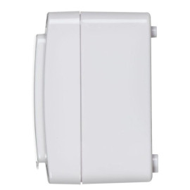 Розетка 1-м ОП Гермес Plus РСб20-3-ГПБб 16А IP54 с заземл. с крышкой бел. IEK ERMP12-K01-16-54-EC