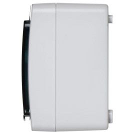 Розетка 1-м ОП Гермес Plus РСб20-3-ГПБд 16А IP54 с заземл. с дым. крышкой бел. IEK ERMP12-K03-16-54-EC