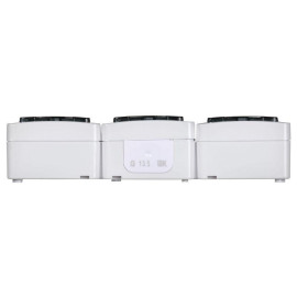 Розетка 3-м ОП Гермес Plus РСб23-3-ГПБд 16А IP54 с заземл. с дым. крышкой бел. IEK ERMP32-K03-16-54-EC