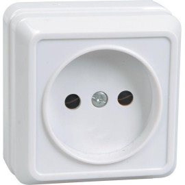 Розетка 1-м ОП Октава 10А IP20 без заземл. бел. GENERICA ERO10-K01-10-DC