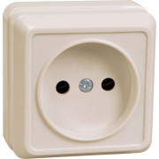 Розетка 1-м ОП Октава 10А IP20 без заземл. крем. GENERICA ERO10-K33-10-DC