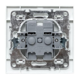 Розетка 1-м СП Минск 10А IP20 без заземл. защ. шторки бел. Basic EKF ERR10-022-100
