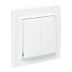 Выключатель 2-кл. СП Минск 10А IP20 бел. Basic EKF ERV10-023-10